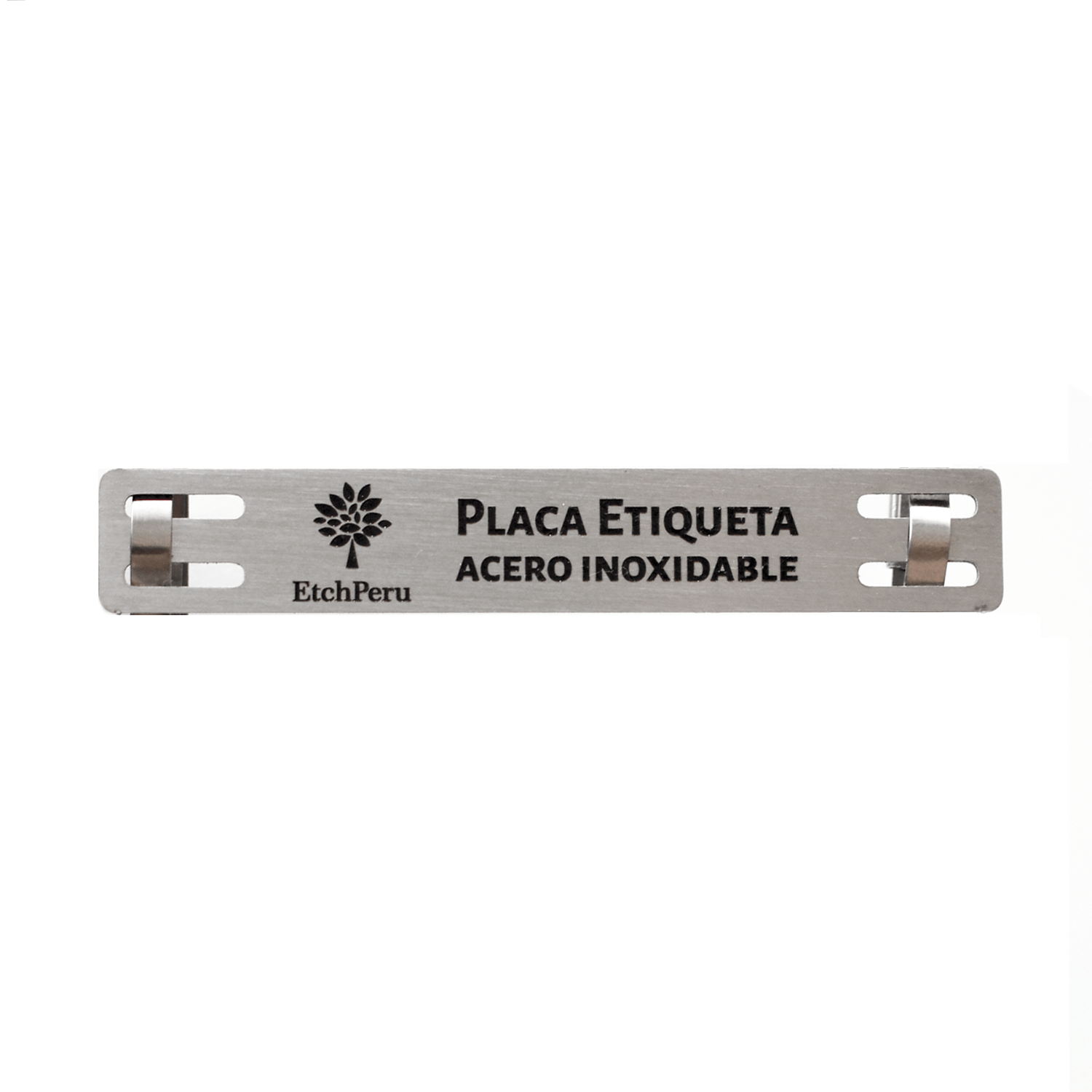 PLACA PARA ETIQUETA EN ACERO INOXIDABLE Y ALUMINIO - Imagen 2
